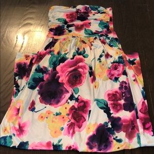 Boutique strapless maxi dress!